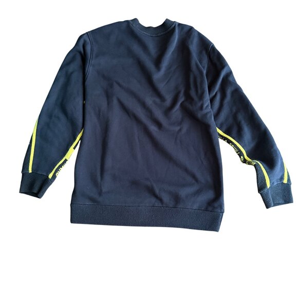 Adidas Originals Black & Yellow Crewneck Sweatshirt Size M Cotton Blend Mens - Picture 4 of 4